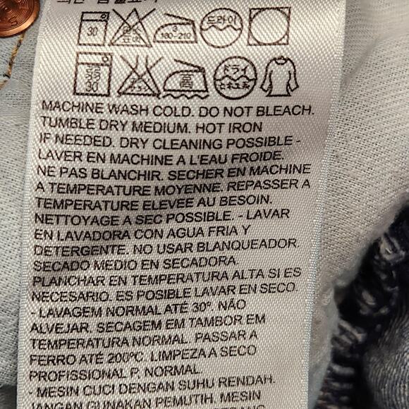 Levis 501 Jeans Mens 38x36 Blue Medium Wash Denim Straight Leg Button Fly - Picture 15 of 16